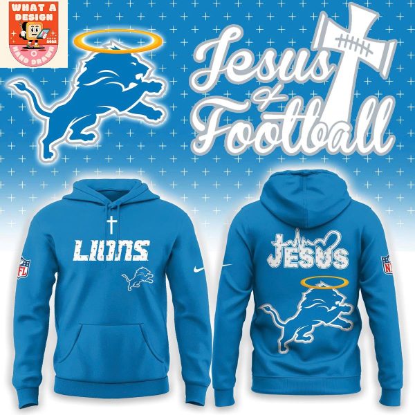 Detroit Lions Jesus And Football Hoodie Shirt