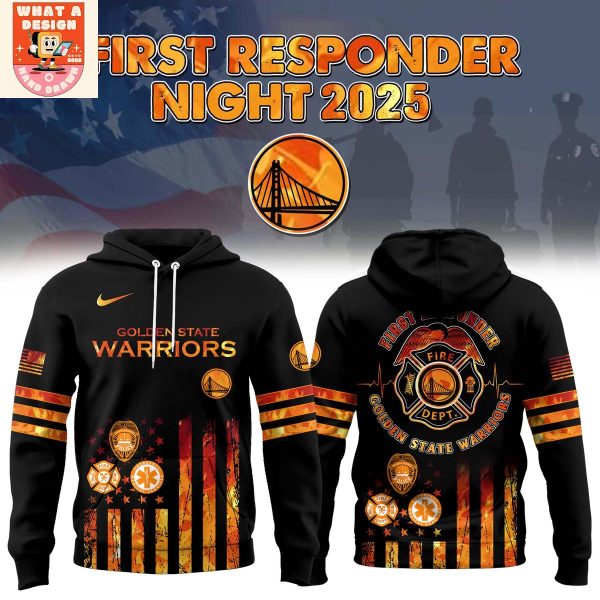 Golden State Warriors National First Responders Night 2025 Hoodie Shirt