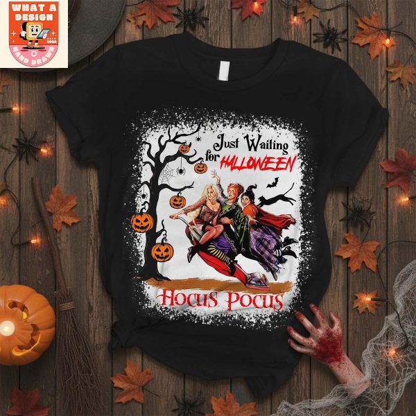 Hocus Pocus Just Waiting For Halloween T Shirt