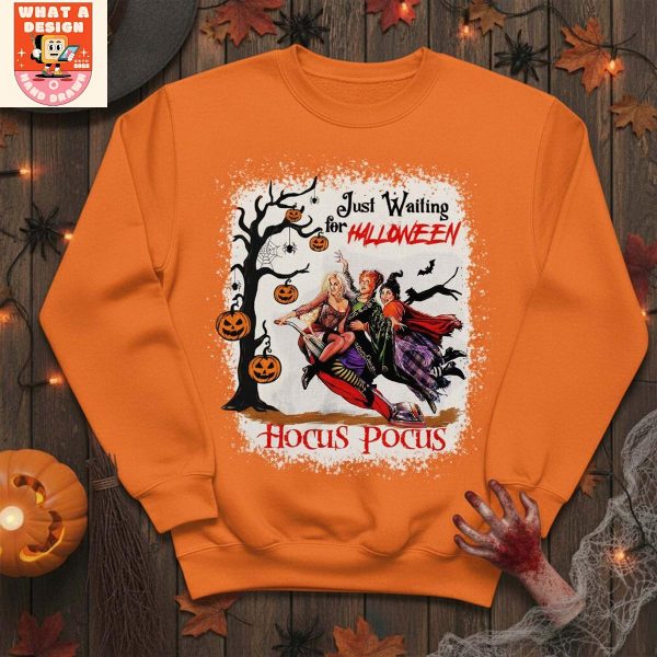 Hocus Pocus Just Waiting For Halloween T Shirt