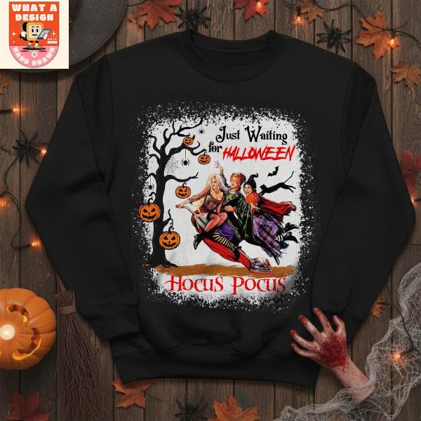 Hocus Pocus Just Waiting For Halloween T Shirt