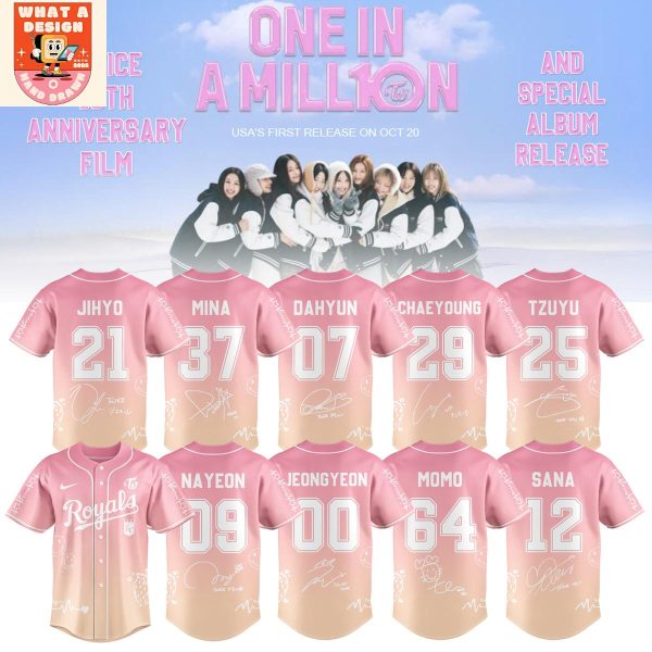 Kansas City Royals x Twice 10th Anniversary New Film 2025 Jersey