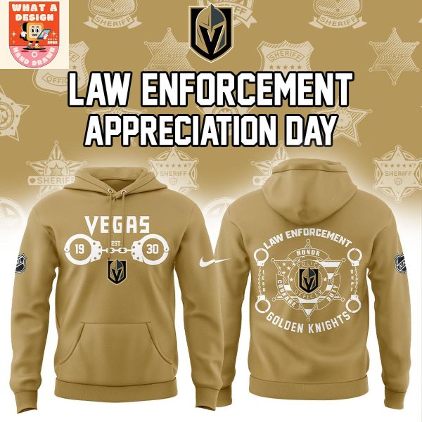 Las Vegas Knights Law Enforcement 2025 Hoodie Shirt