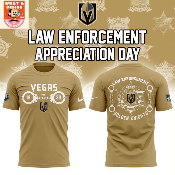Las Vegas Knights Law Enforcement 2025 Hoodie Shirt