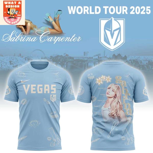 Las Vegas Knights x Sabrina Carpenter Short N' Sweet Tour 2025 Hoodie Shirt