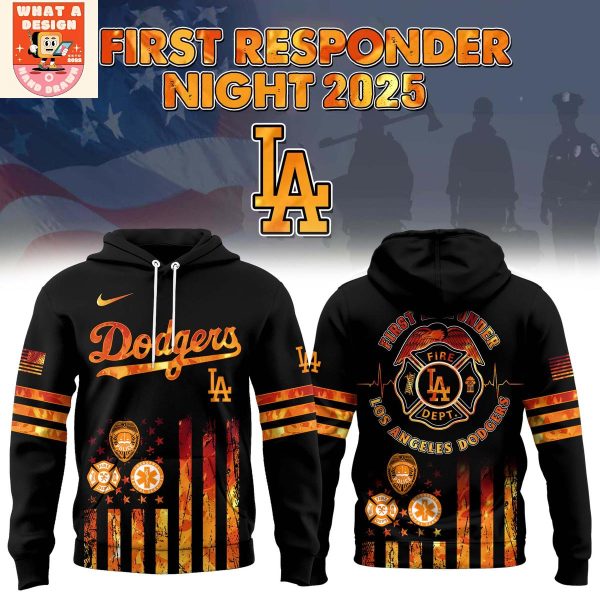 Los Angeles Dodgers National First Responders Night 2025 Hoodie Shirt