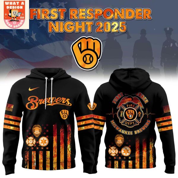Milwaukee Brewers National First Responders Night 2025 Hoodie Shirt