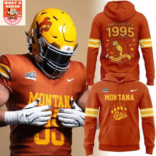 Montana Grizzlies Throwbacks Uniform 1995 Hoodie Shirt