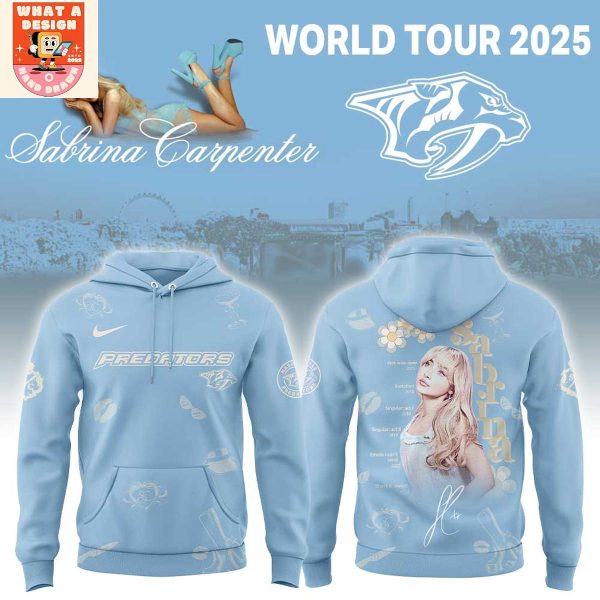Nashville Predators x Sabrina Carpenter Short N’ Sweet Tour 2025 Hoodie Shirt