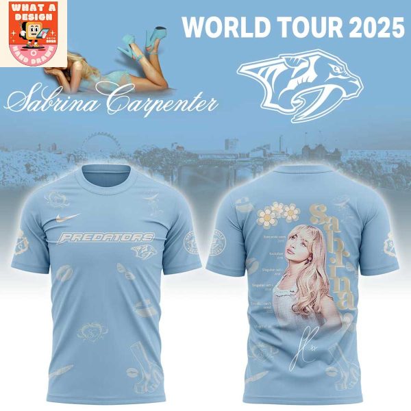 Nashville Predators x Sabrina Carpenter Short N' Sweet Tour 2025 Hoodie Shirt