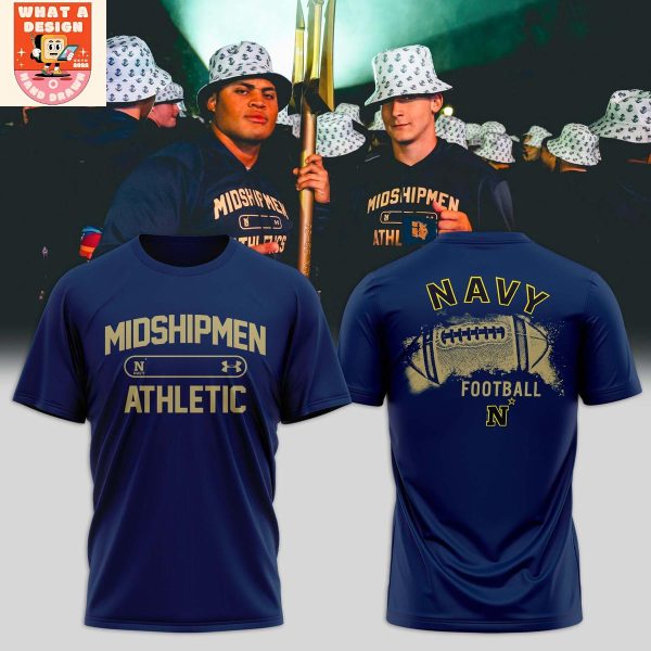Navy Midshipmen Football Athletic Hoodie Shirt