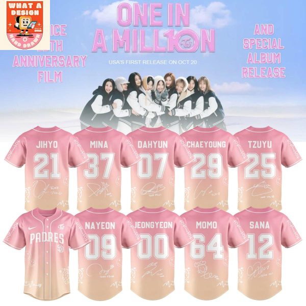 San Diego Padres x Twice 10th Anniversary Film 2025 Jersey