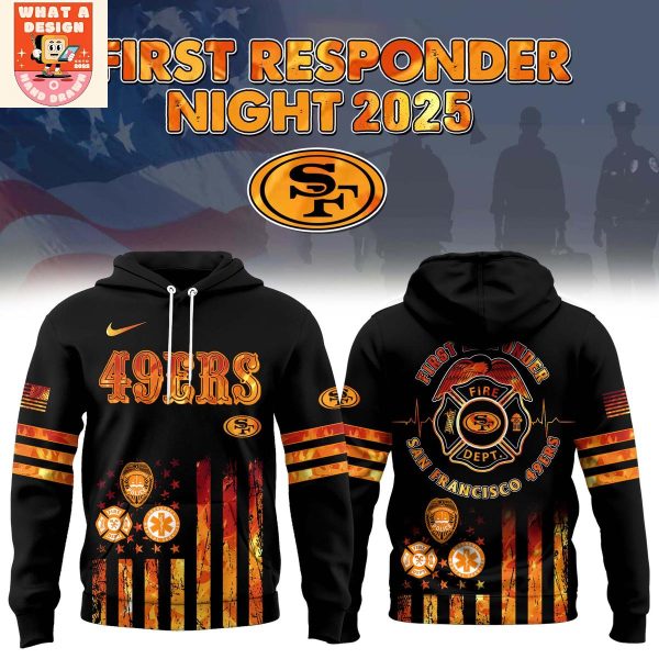 San Francisco 49ers National First Responders Night 2025 Hoodie Shirt