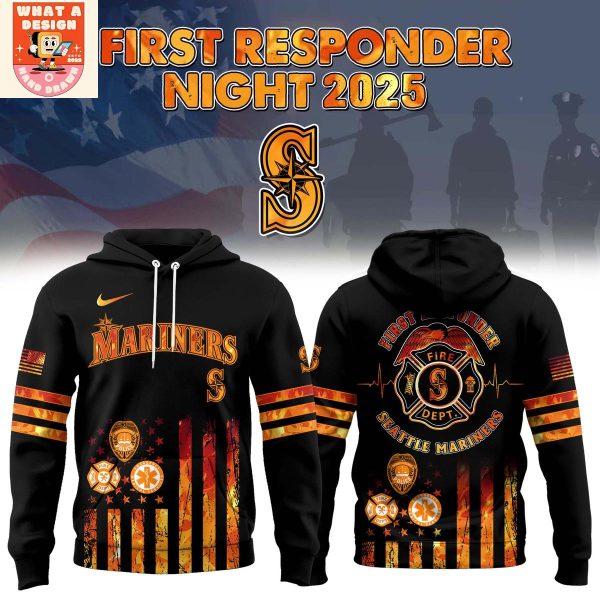 Seattle Mariners National First Responders Night 2025 Hoodie Shirt