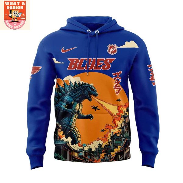 St.Louis Blues x Godzilla 2025 Hoodie Shirt