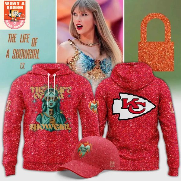 Taylor Swift The Life Of A Showgirl x Kansas City Chiefs Hoodie Shirt