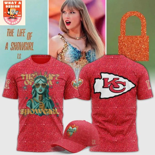 Taylor Swift The Life Of A Showgirl x Kansas City Chiefs Hoodie Shirt