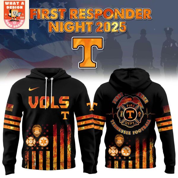 Tennessee Volunteers National First Responders Night 2025 Hoodie Shirt