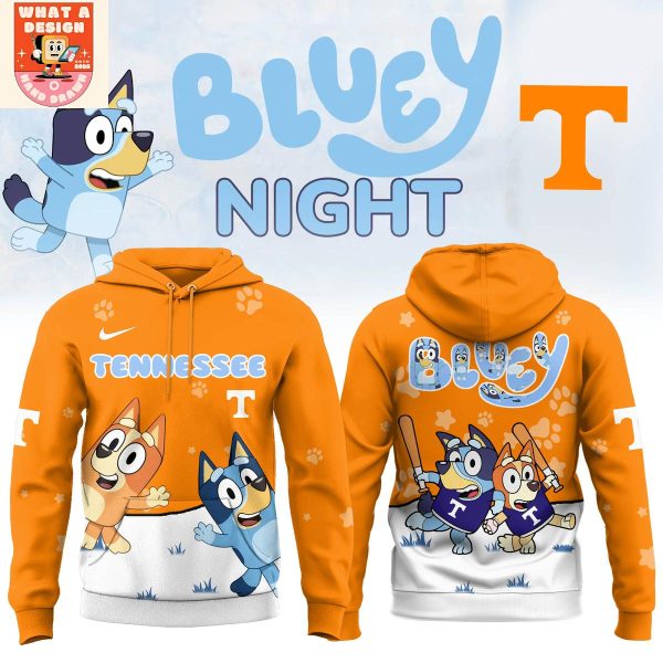 Tennessee Volunteers x Bluey Night Hoodie Shirt