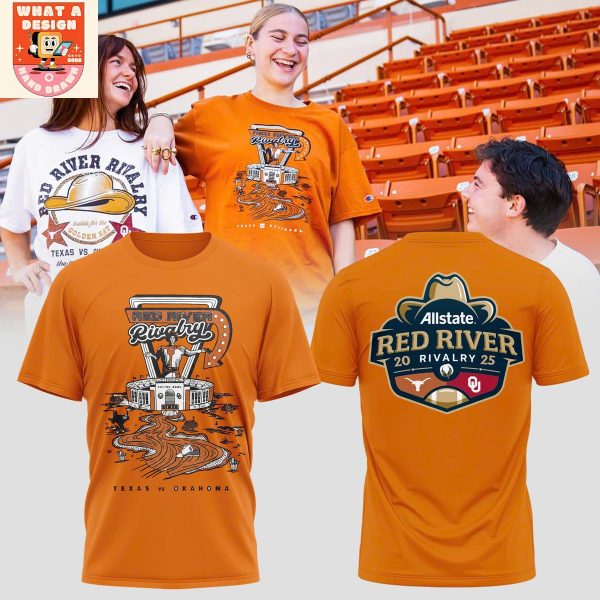 Texas Longhorns Red River Rivalry 2025 Showdown Hoodie Shirt