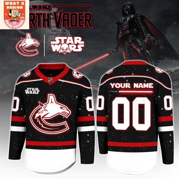 Vancouver Canucks Dark Side Galactic Personalized Jersey