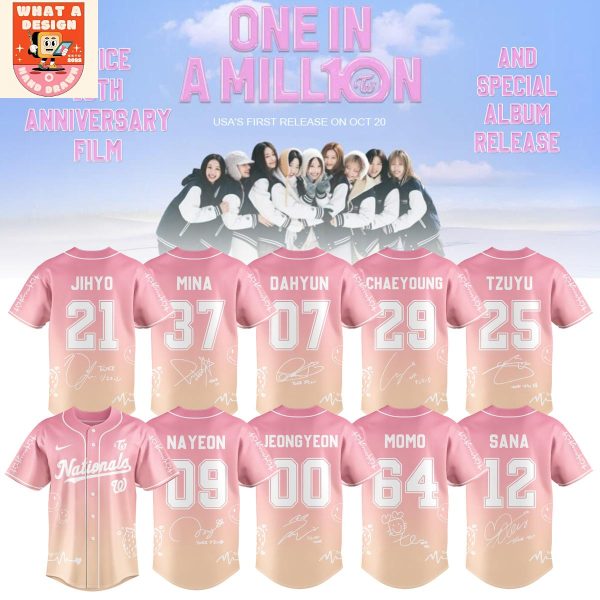 Washington Nationals x Twice 10th Anniversary New Film 2025 Jersey
